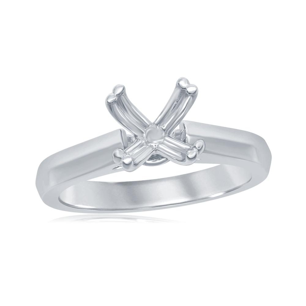 View SPLIT PRONG SOLITAIRE WITH KNIFE EDGE SHANK