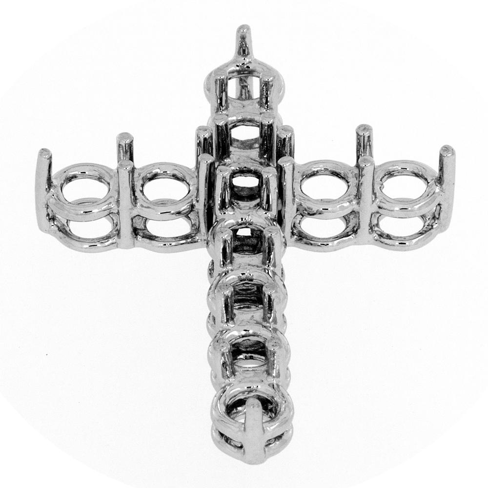 View ELEVEN STONE CROSS PENDANT 