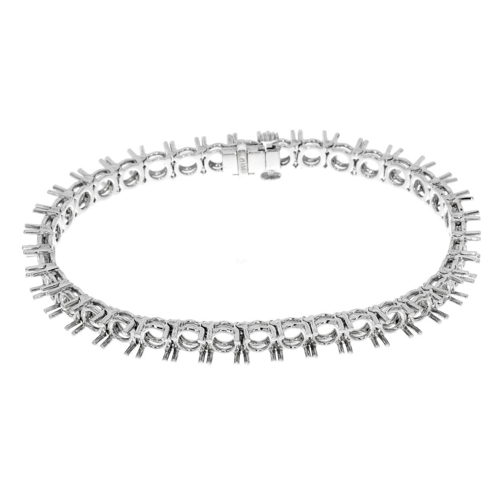 View FOUR PRONG TENNIS BRACELET